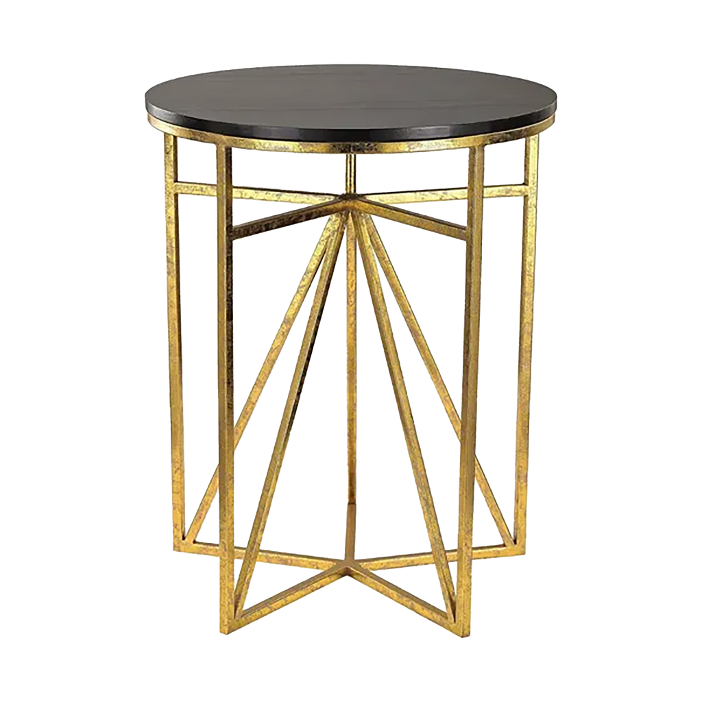 Black and Gold Side Table